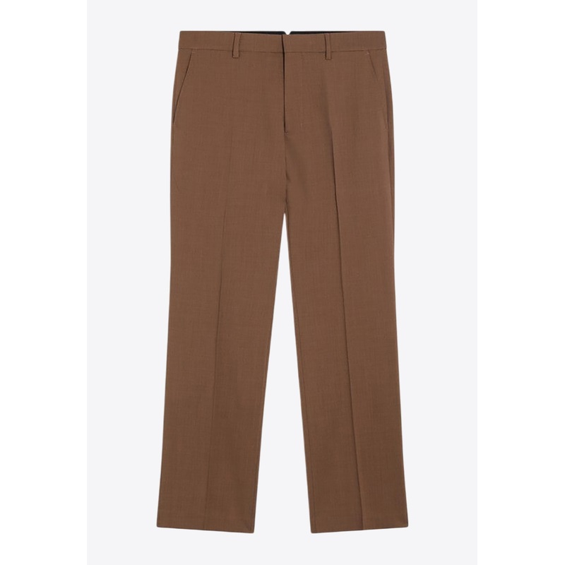 Wool Tailored Pants Brown mrtwfr_FR 38