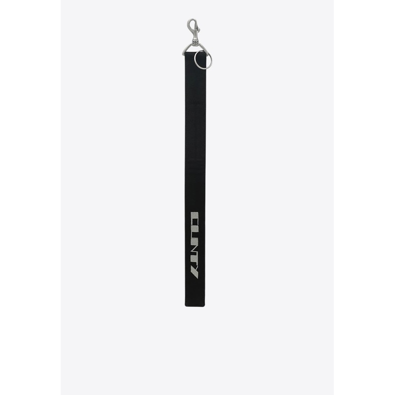Strap Keychain with Cunty-Inlay Black Onesize