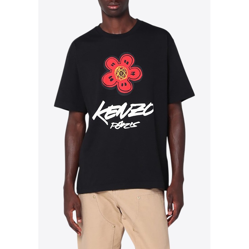 X Futura 2000 Boke Flower Logo T-shirt Black mrtwstd_M