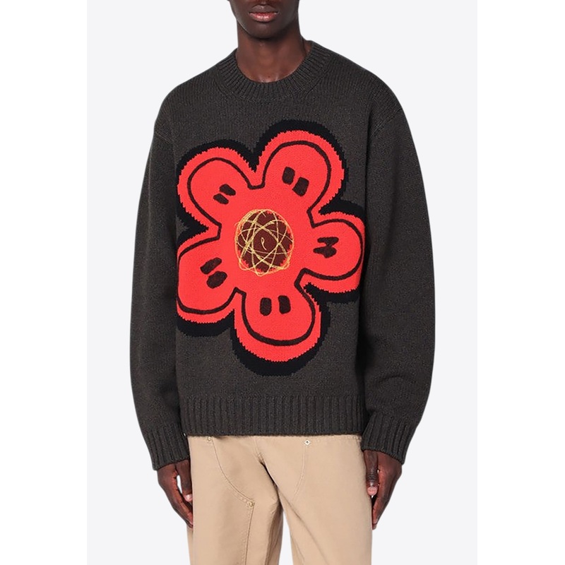 X Futura 2000 Embroidered Wool Sweater Khaki mrtwstd_S