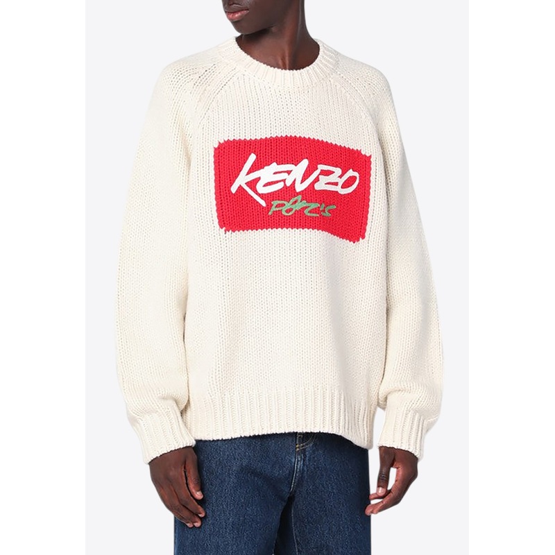 X Futura 2000 Logo Wool Sweater White mrtwstd_S