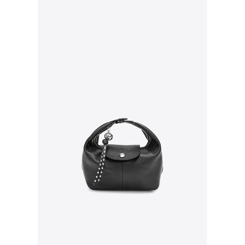 XS Le Pliage Xtra Leather Top Handle Bag Black Onesize