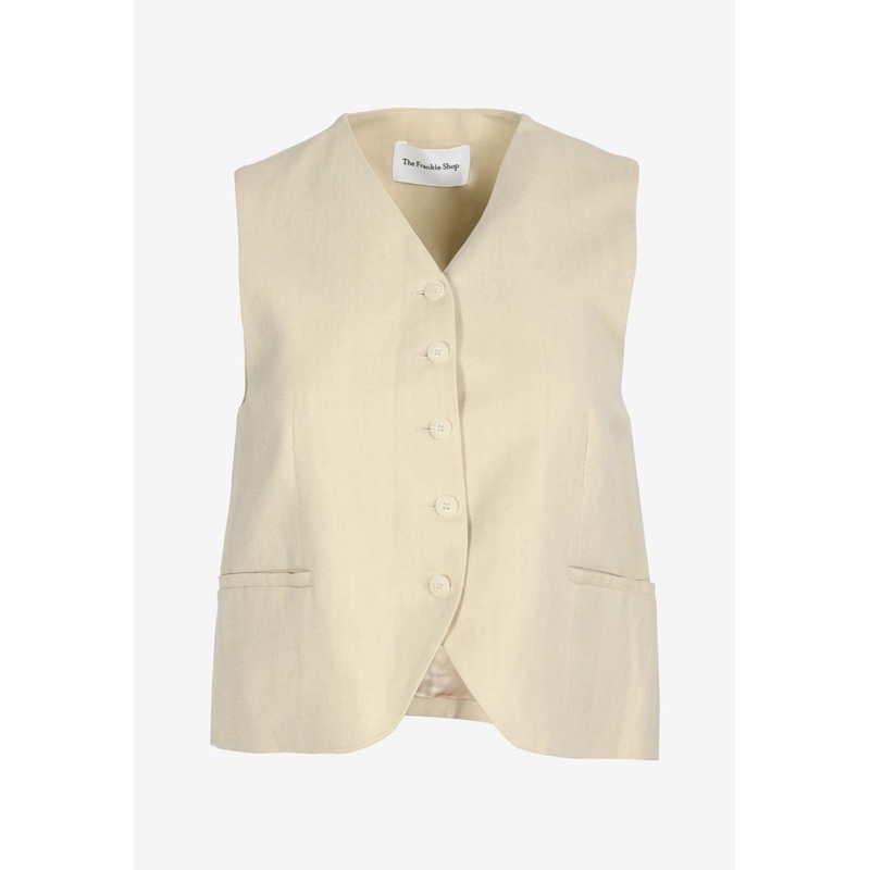 Chelsea Waistcoat Vest Beige wrtwstd_XS