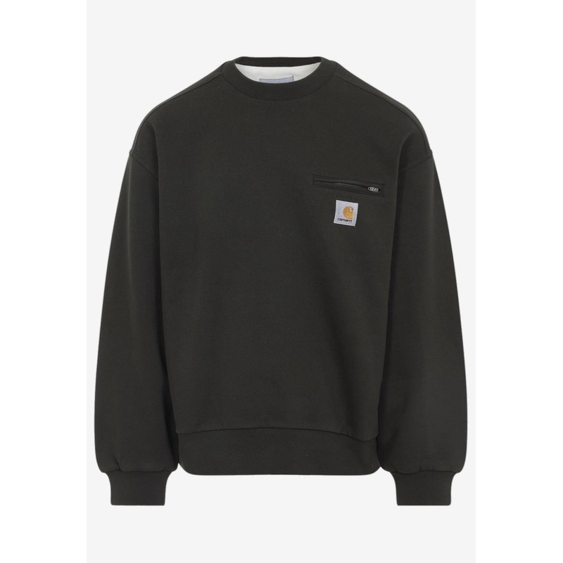 Detroit Logo Sweatshirt Olive mrtwstd_S