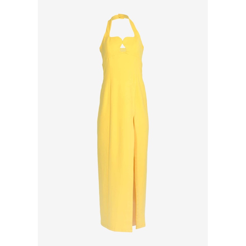 Tuning Halterneck Gown Yellow wrtwstd_XS