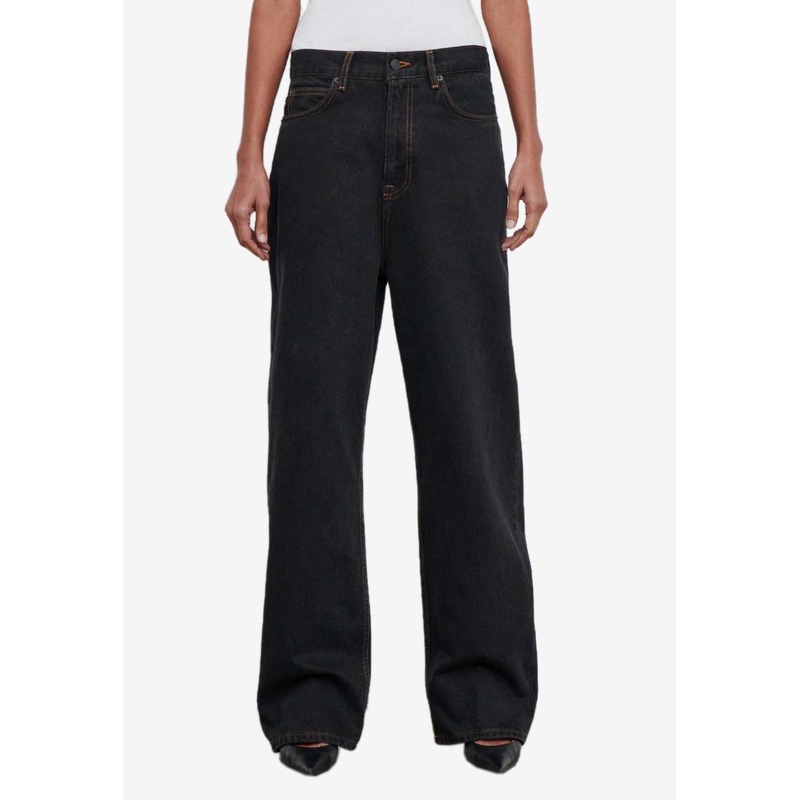 Wide-Leg Low-Rise Jeans Black wrtwbottoms_27