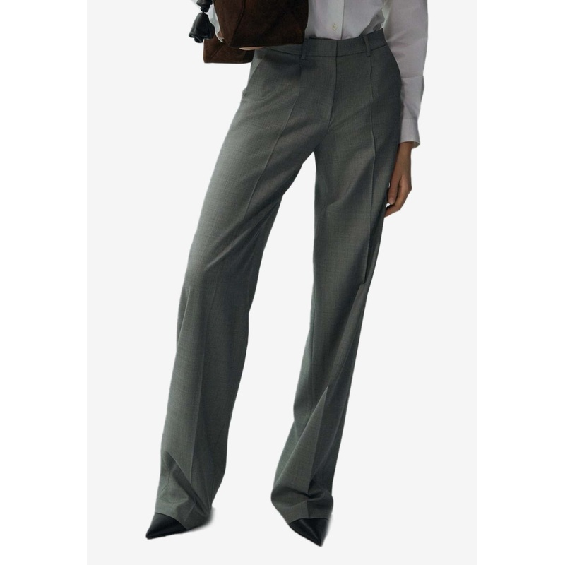 Wide-Leg Tailored Wool-Blend Pants Gray wrtwuk_UK 8
