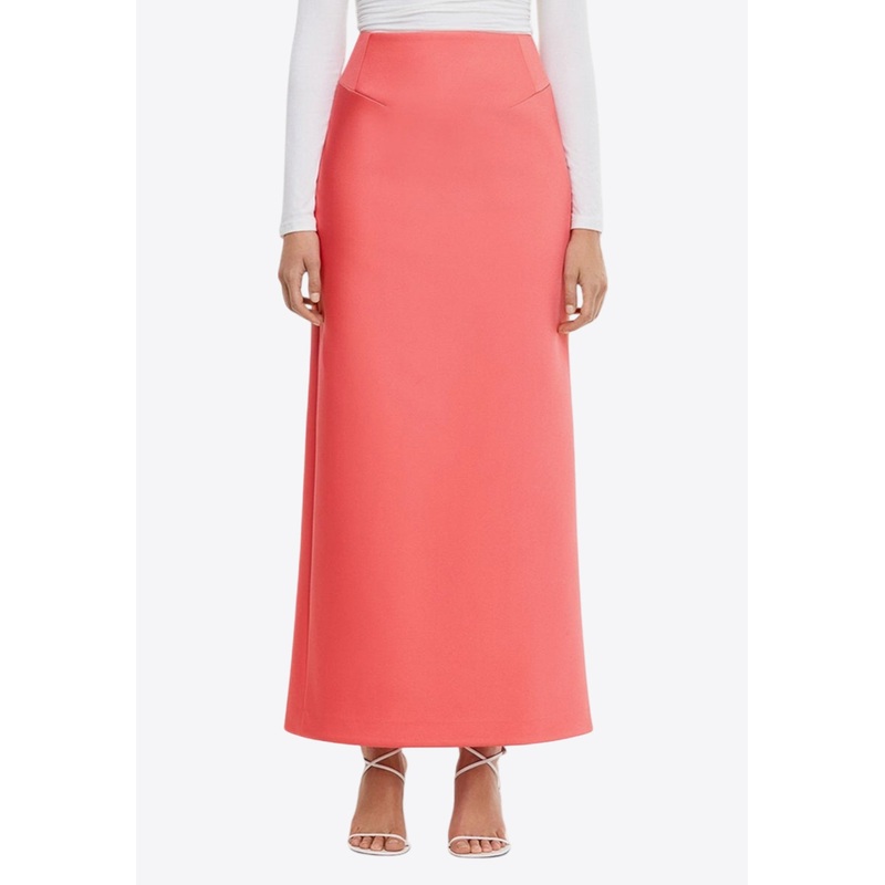 Balderstone High-Waist Maxi Skirt Pink wrtwuk_UK 8