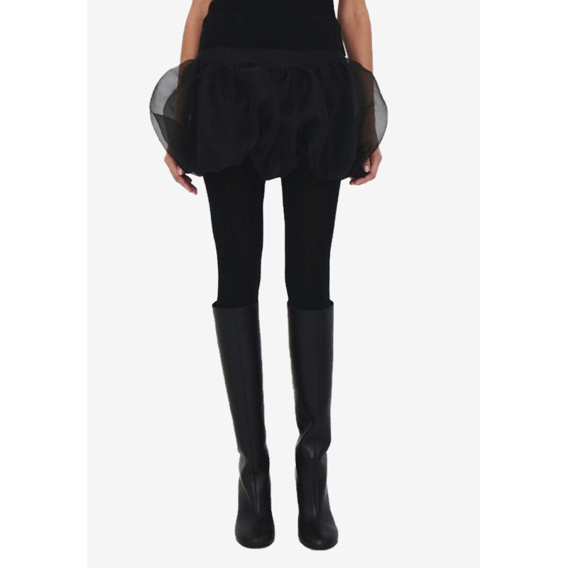 Beatrice Balloon Mini Skirt Black wrtwuk_UK 4