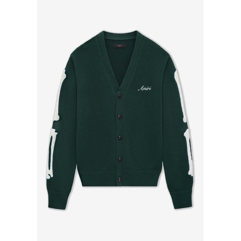 Bones Button-Up Cardigan Green mrtwstd_S