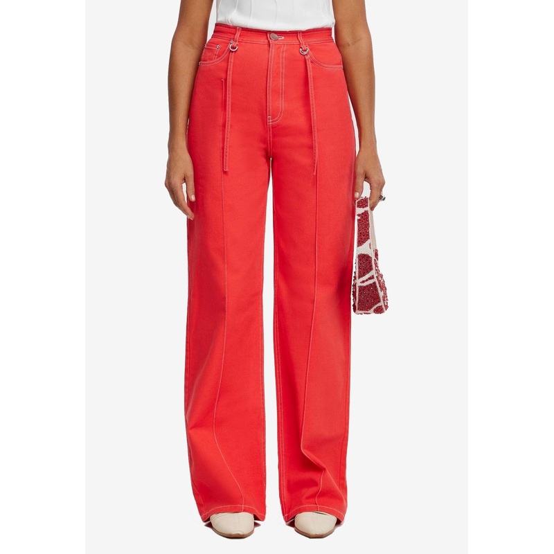 Dales Straight-Leg Jeans Red wrtwuk_UK 6