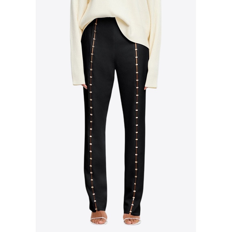 Rossgreen Straight-Leg Pants Black wrtwuk_UK 6