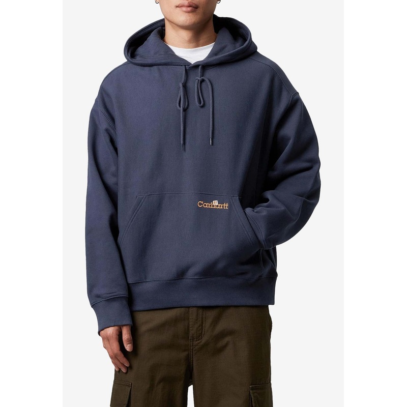 Script Hooded Sweatshirt Blue mrtwstd_XS