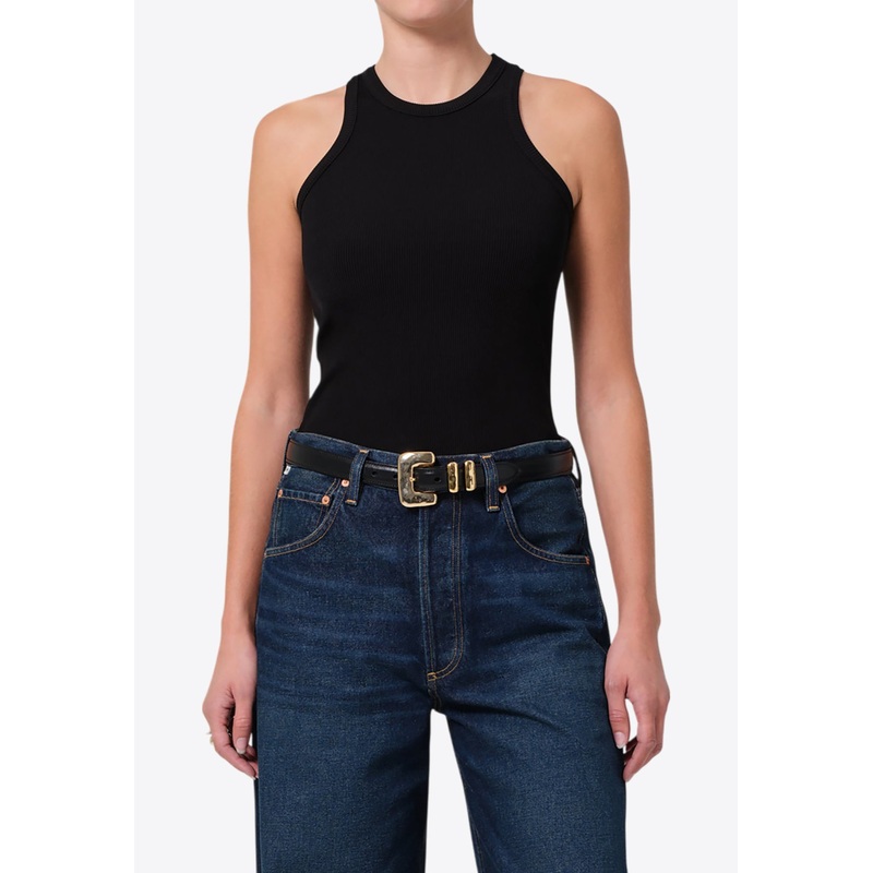 Akira Ribbed Tank Top Black wrtwstd_S