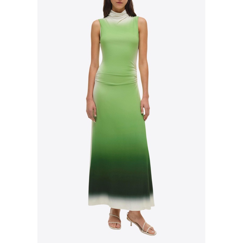 Aldina Midi Ombre Dress Green wrtwstd_S
