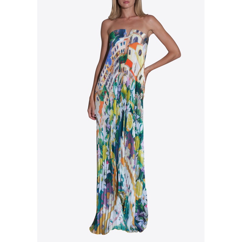 Black Tie Floral Maxi Dress Multicolor wrtwuk_UK 8