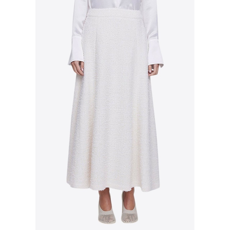 Clara Mid-Rise Midi Skirt White wrtwuk_UK 6