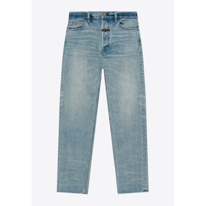 Classic Straight-Leg Jeans Blue mrtwbottoms_31