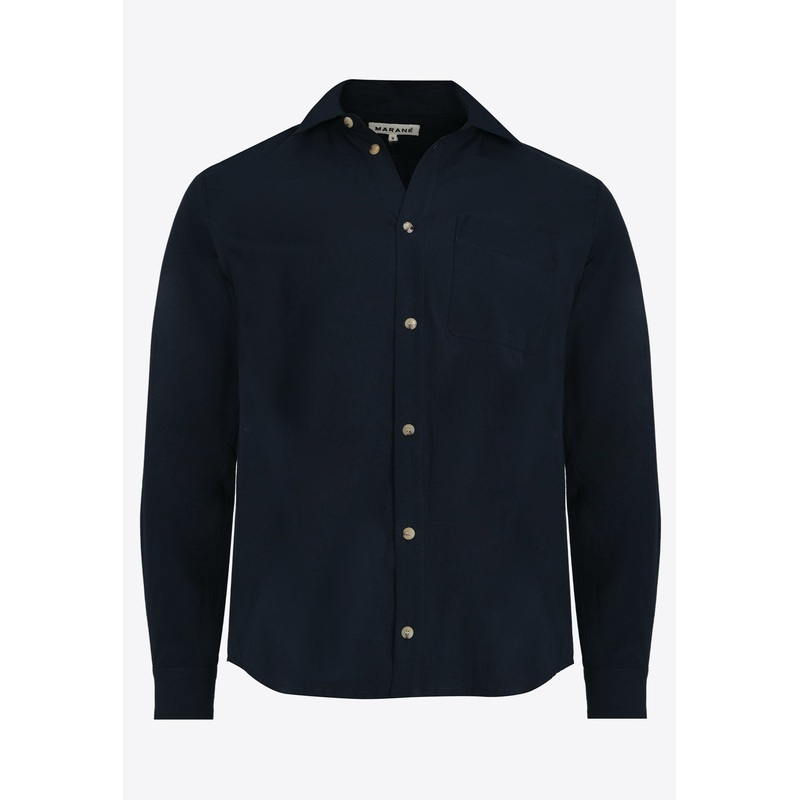 El Marko Long-Sleeved Shirt Navy mrtwstd_S