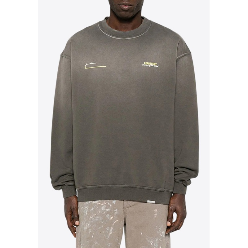 Patron of the Club Washed Sweatshirt Green mrtwstd_S