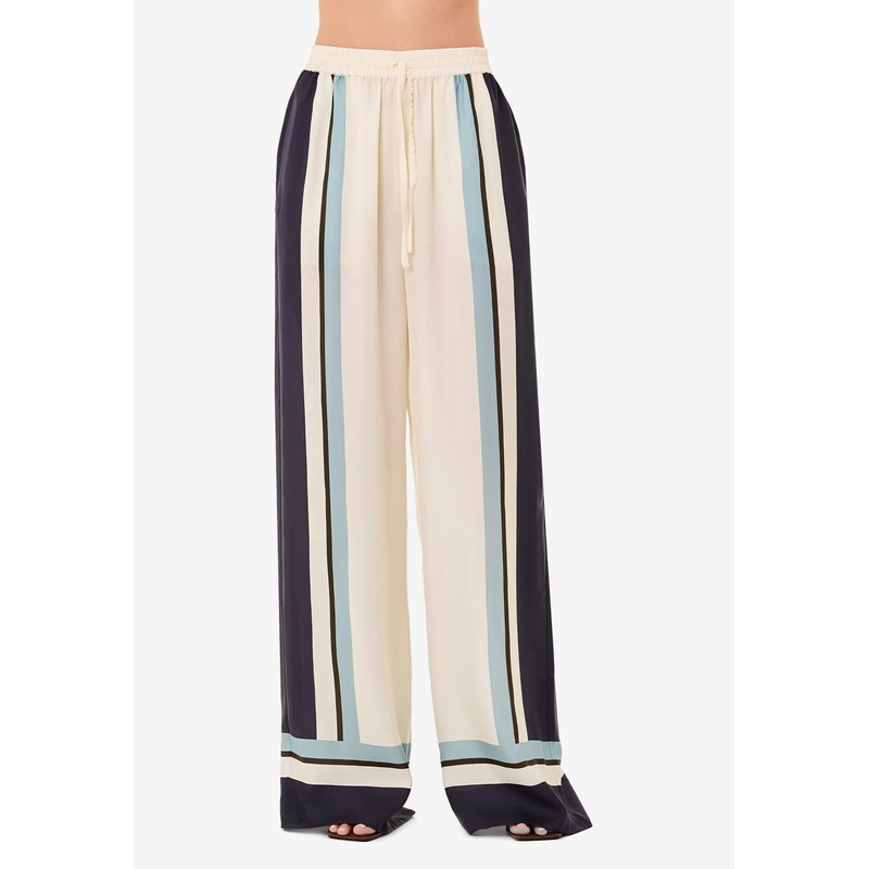 Sandra Striped Wide-Leg Pants Multicolor wrtwuk_UK 8