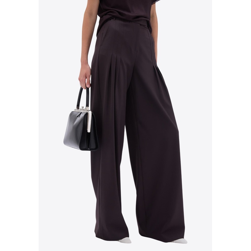 Wide-Leg Pants Brown wrtwuk_UK 4