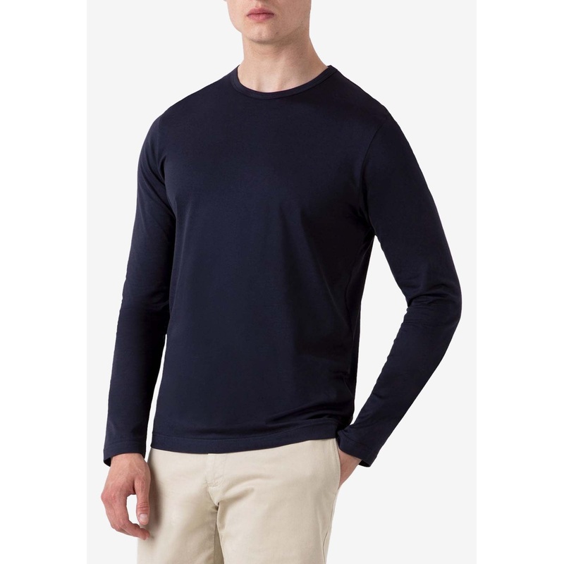 Classic Long-Sleeved T-shirt Navy mrtwstd_S