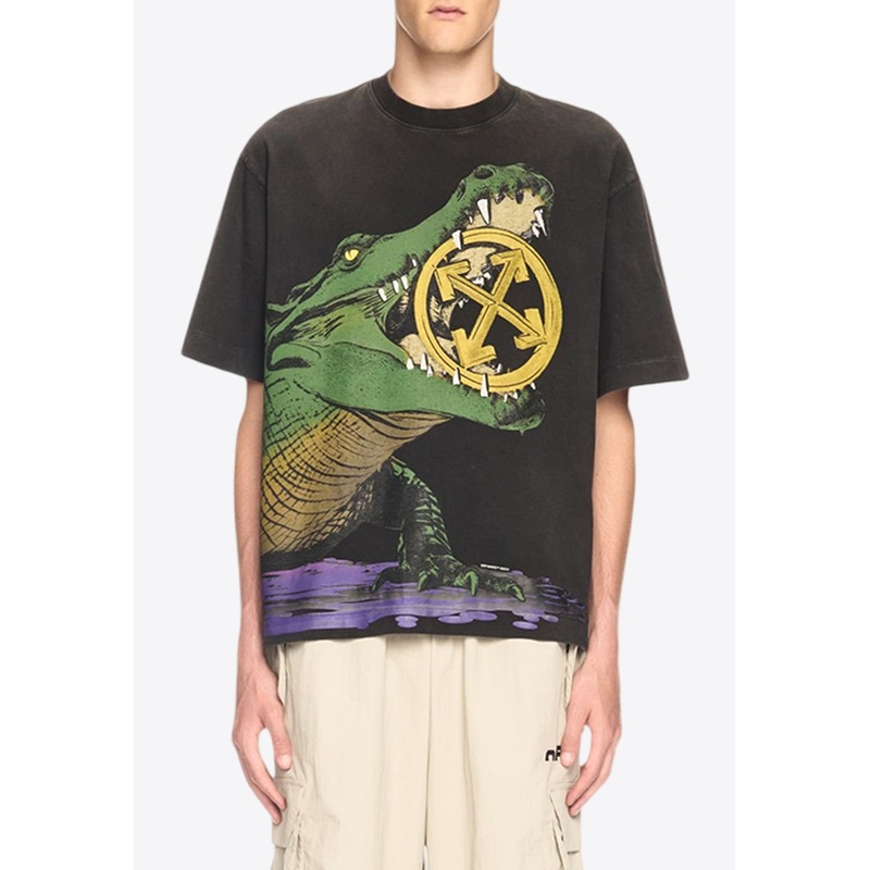Tape Arrow Skate Short-Sleeved T-shirt Black mrtwstd_S