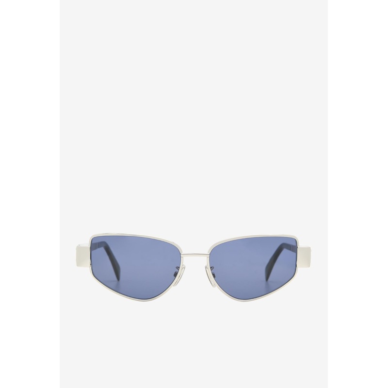 Triomphe Cat-Eye Sunglasses Blue Onesize
