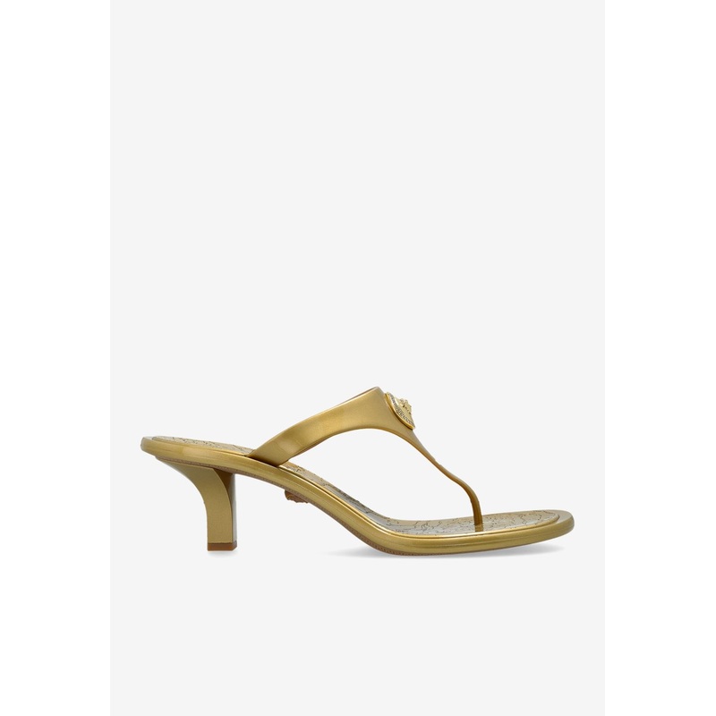 Alia 55 Metallic Leather Thong Sandals Gold wshoeseu_EU 35