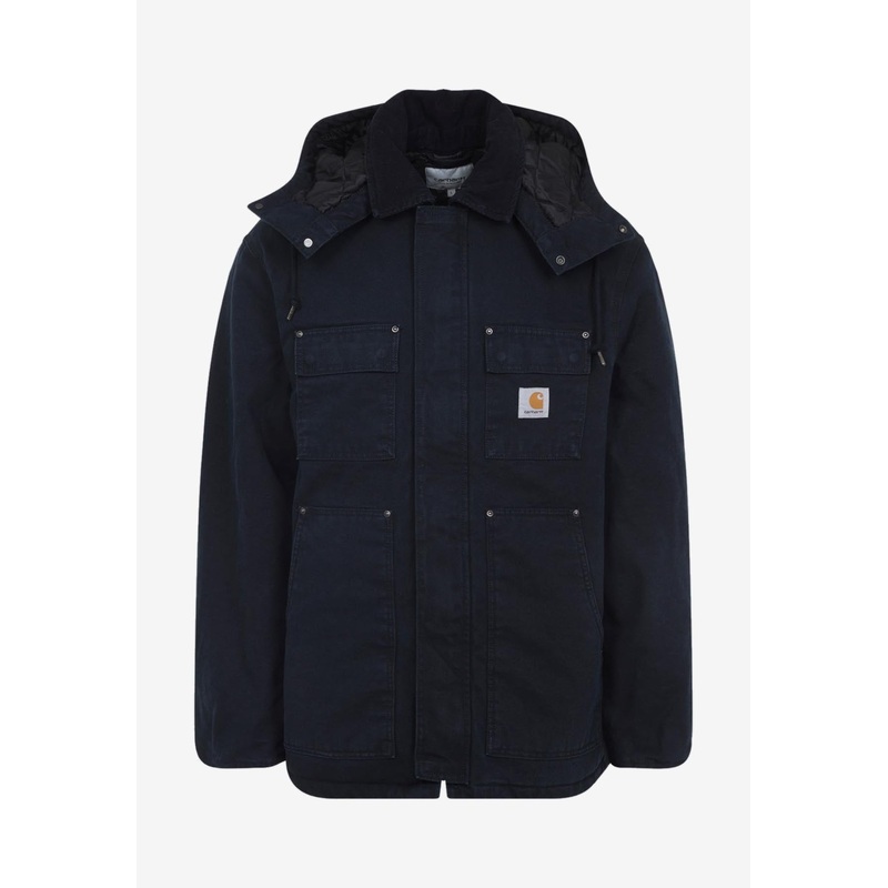 Ambel Logo-Patch Coat Blue mrtwstd_XL