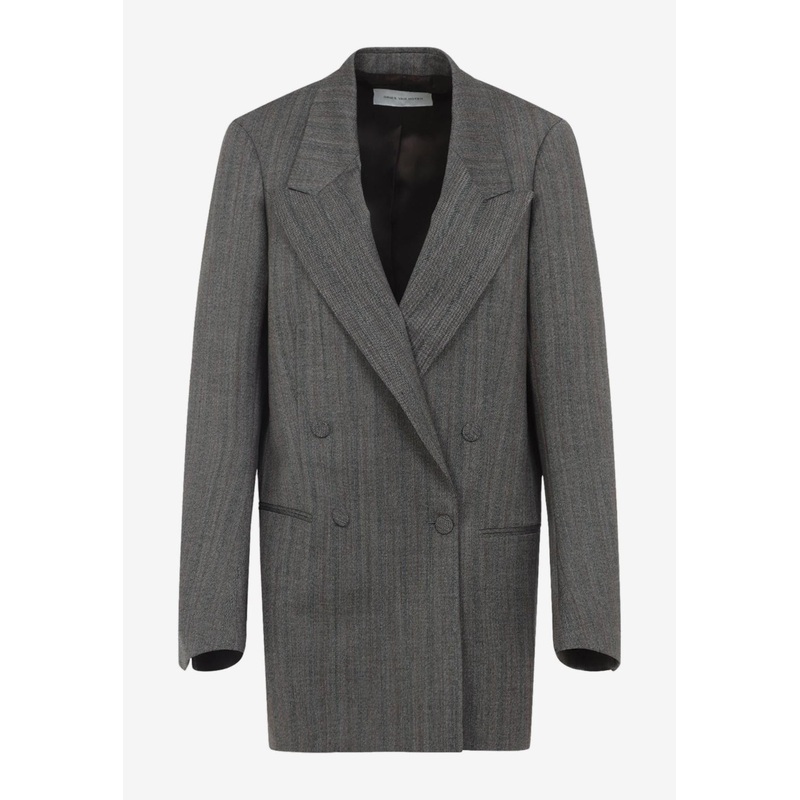 Blink Double-Breasted Blazer Gray wrtwstd_S