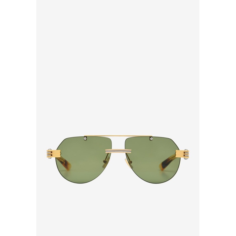 Classic Aviator Sunglasses Green Onesize