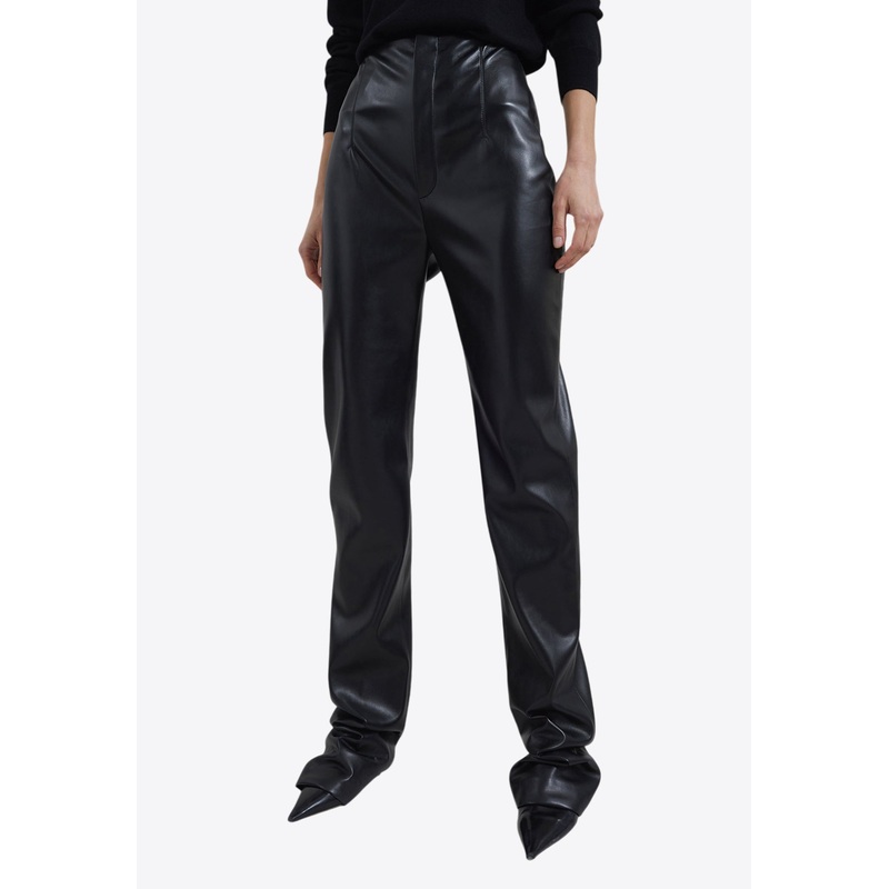 Ziggys Long Leather Pants Black wrtwstd_XS
