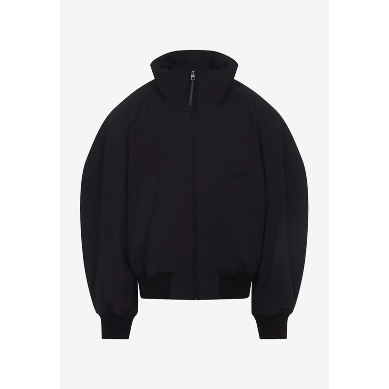 Aero Zip-Up Bomber Jacket Black mrtwit_IT 48