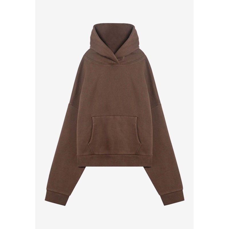 Oversized Hooded Sweatshirt Brown mrtwstd_S