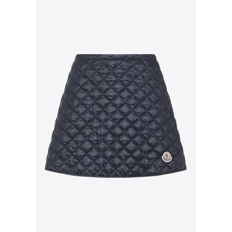 Quilted Mini Skirt Blue wrtwit_IT 38