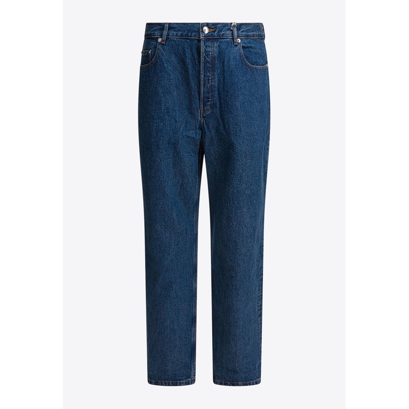 Aaron Straight-Leg Jeans Blue mrtwbottoms_33