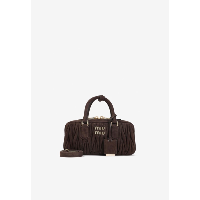 Arcadie Matelass Nappa Leather Shoulder Bag Brown Onesize