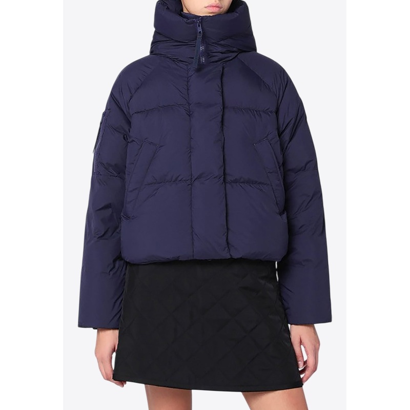 Chilliwack Cropped Puffer Jacket Purple wrtwstd_XS