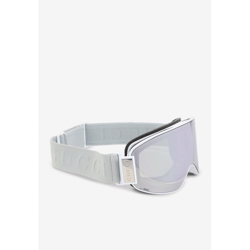 Logo Jacquard Ski Goggles White Onesize
