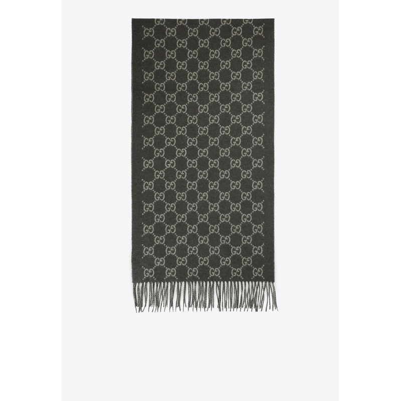 New Canvy Cashmere Scarf Green Onesize