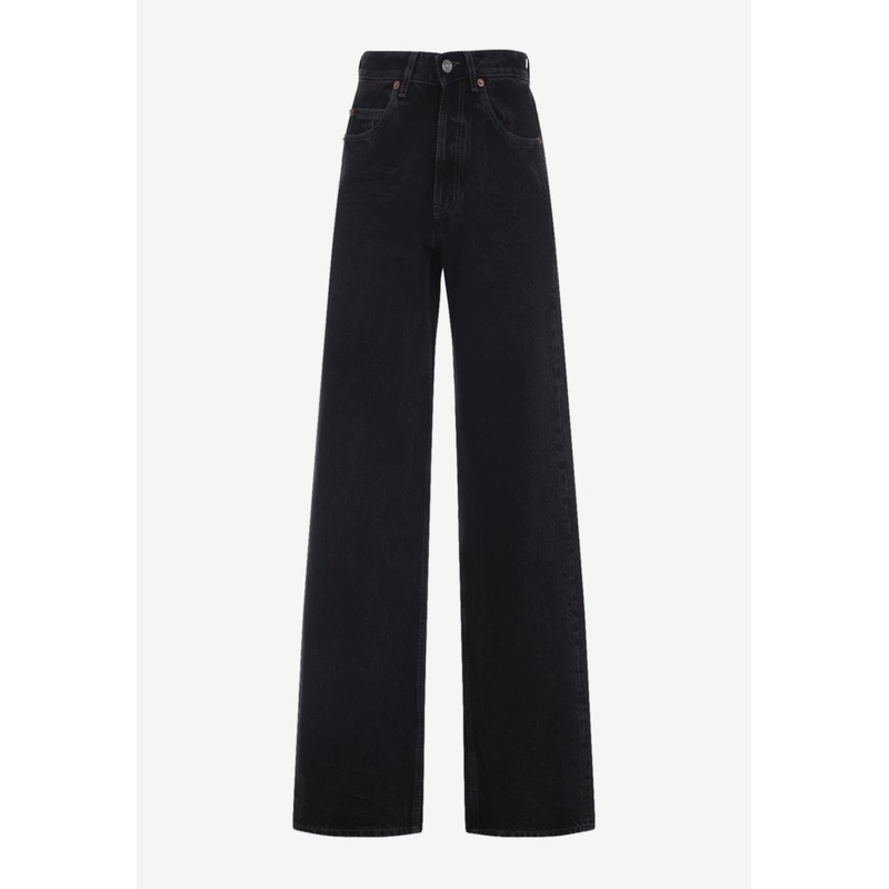 V-Waist Baggy Jeans Black wrtwbottoms_28