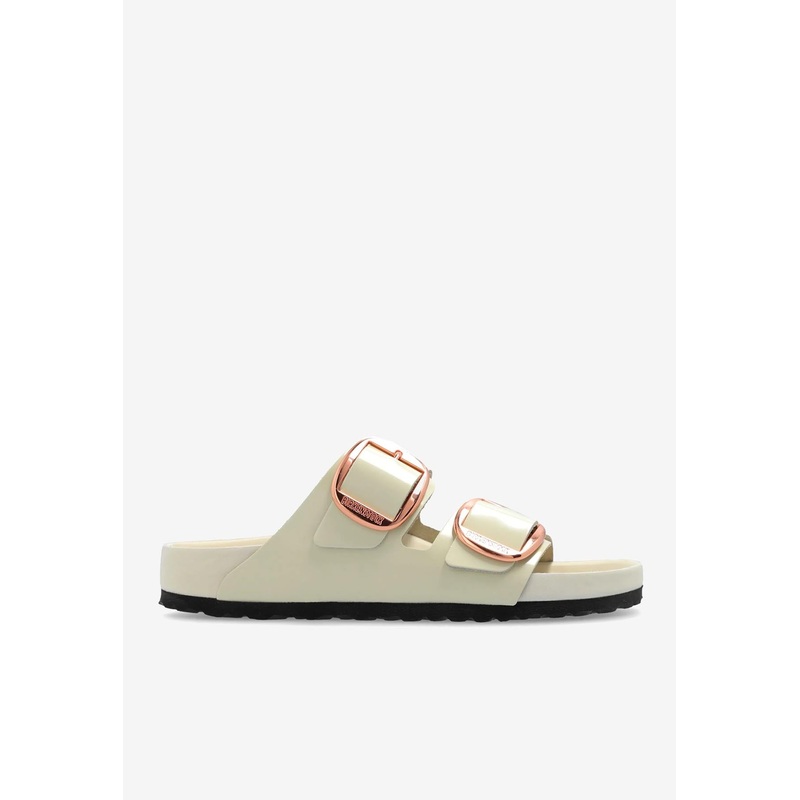 Arizona Lacquer Leather Slides Ecru ushoeseu_EU 36