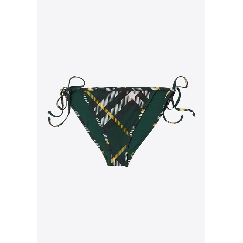 Check-Pattern Bikini Briefs Green wrtwstd_XS