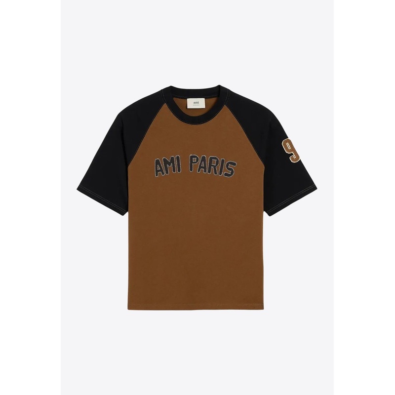 Colorblocked Logo T-shirt Brown mrtwstd_S