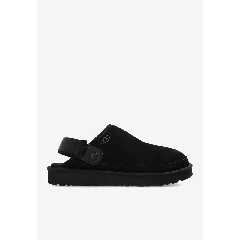Goldencoast Suede Mules Black mshoesus_US 7