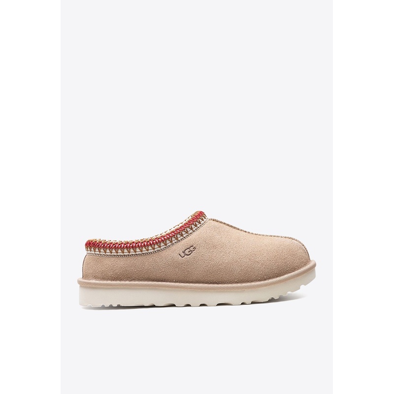 Tasman Suede Flat Mules Sand wshoesus_US 5