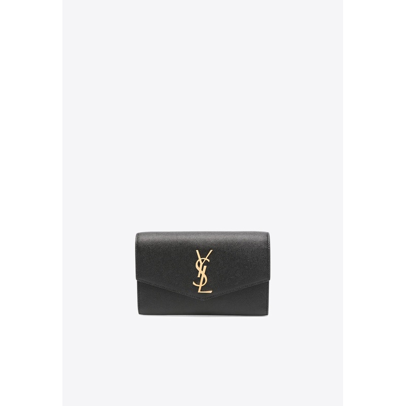 Uptown Leather Clutch Bag Black Onesize