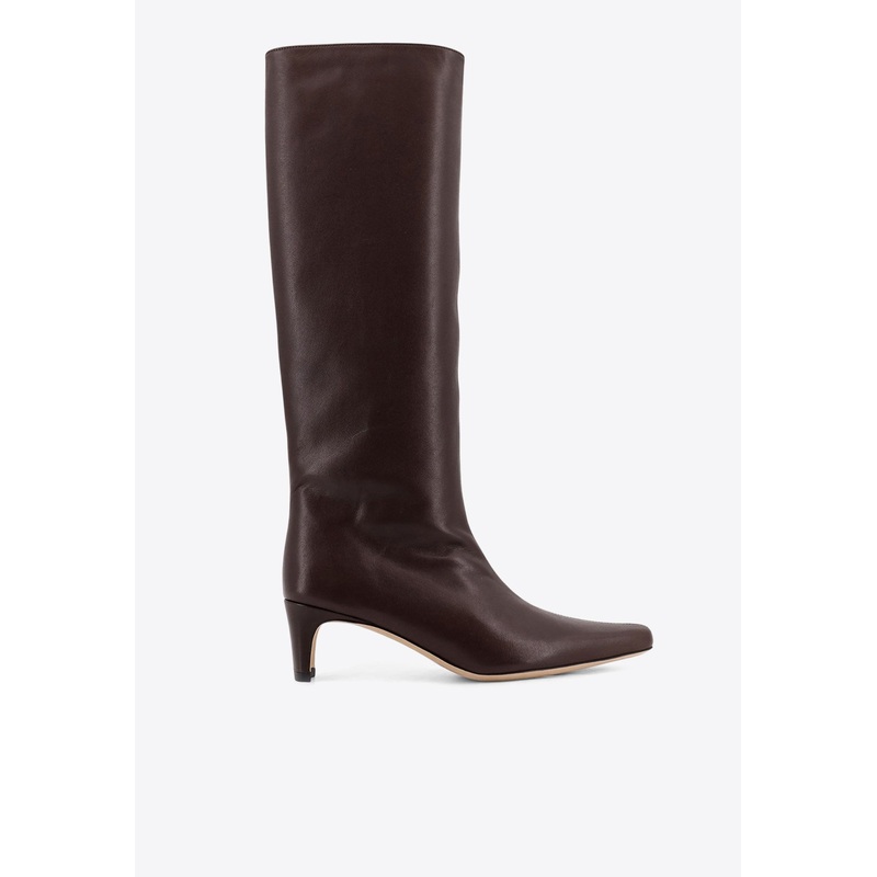Wally 50 Leather Knee-High Boots Brown wshoeseu_EU 37
